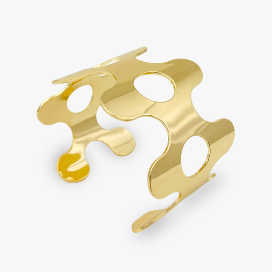 Abundance Gold Cuff Bracelet | b1
