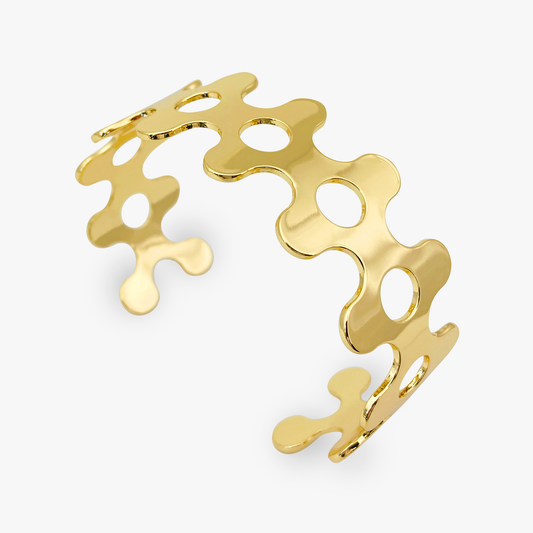 Abundance Gold Cuff Bracelet | b3